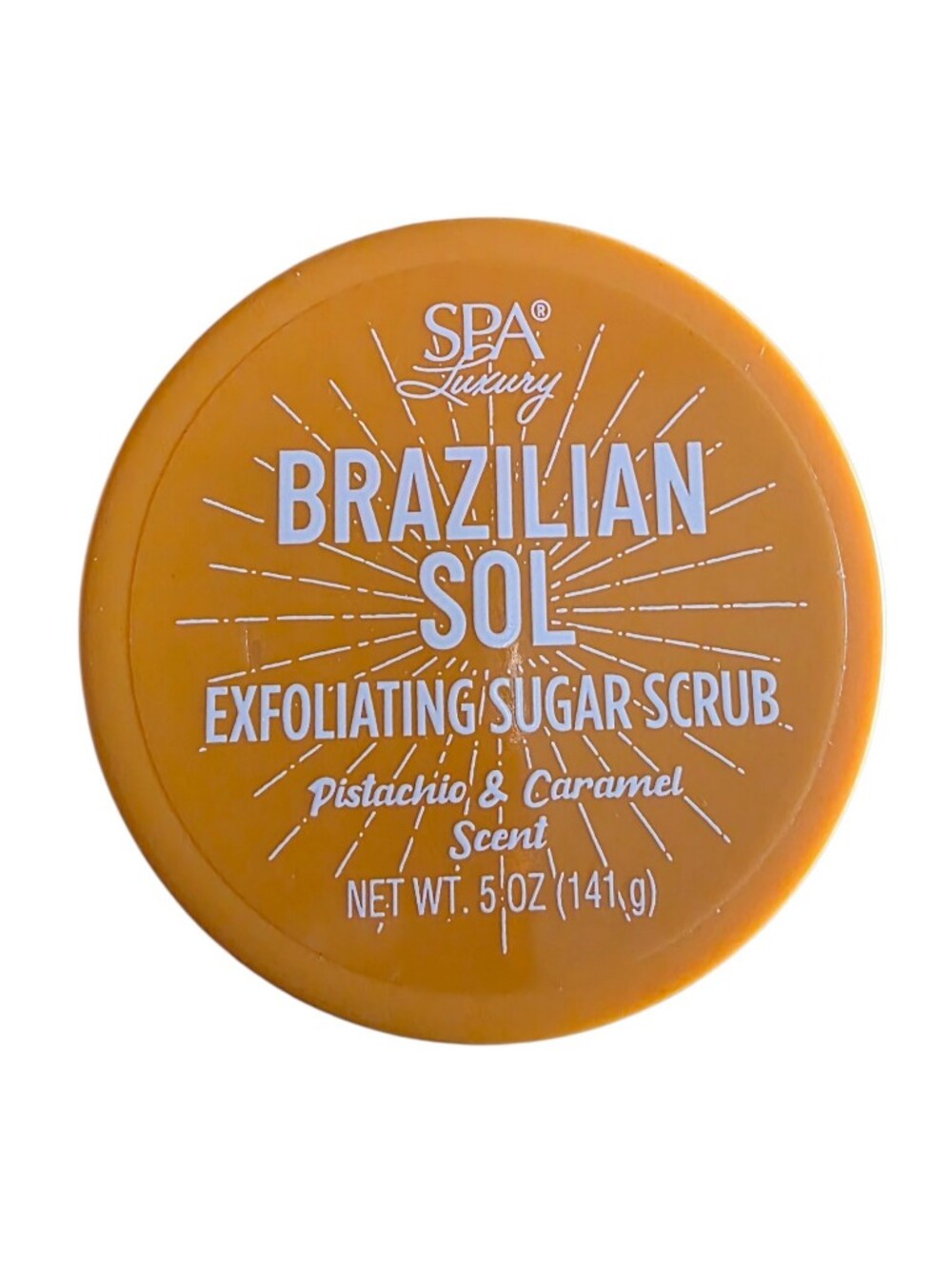 Brazilian Sol Exfoliating Sugar Scrub - Pistachio & Caramel Scent (Orange)